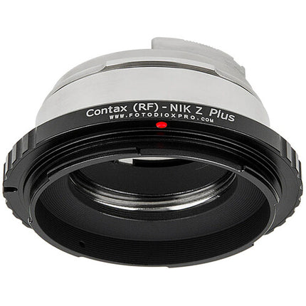 FotodioX Lens Adapter Plus Adaptador de Objetivo Contax RF a Nikon Z Durable Metal
