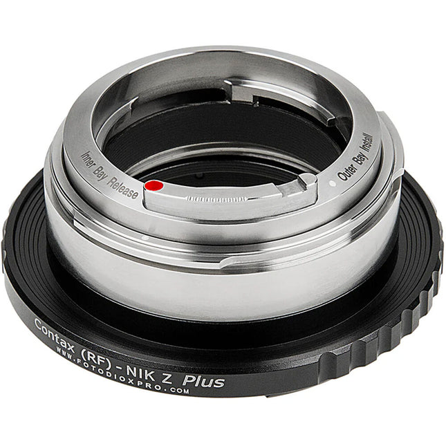 FotodioX Lens Adapter Plus Adaptador de Objetivo Contax RF a Nikon Z Durable Metal