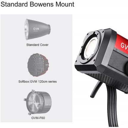 GVM SD700B-AIO LED Monolight Bi-Color 27700 Lux 2700-6800K con Accesorios