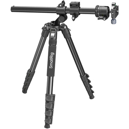 SmallRig CT25 Trípode Profesional de Aleación de Aluminio 64.5 Pulgadas con Adaptador para Disparo Superior y Soporte para Smartphone