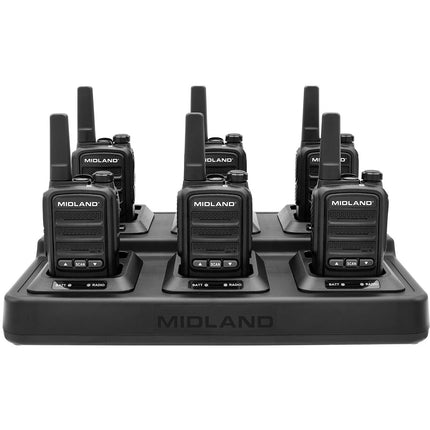 Midland BR10 BizTalk Radio Empresarial 2W Pack 6 Batería 1800mAh