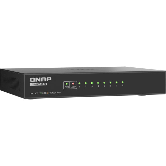 QNAP QSW-1108-8T-R2 Switch de Red 8 Puertos 2.5G Capacidad 40 Gb/s