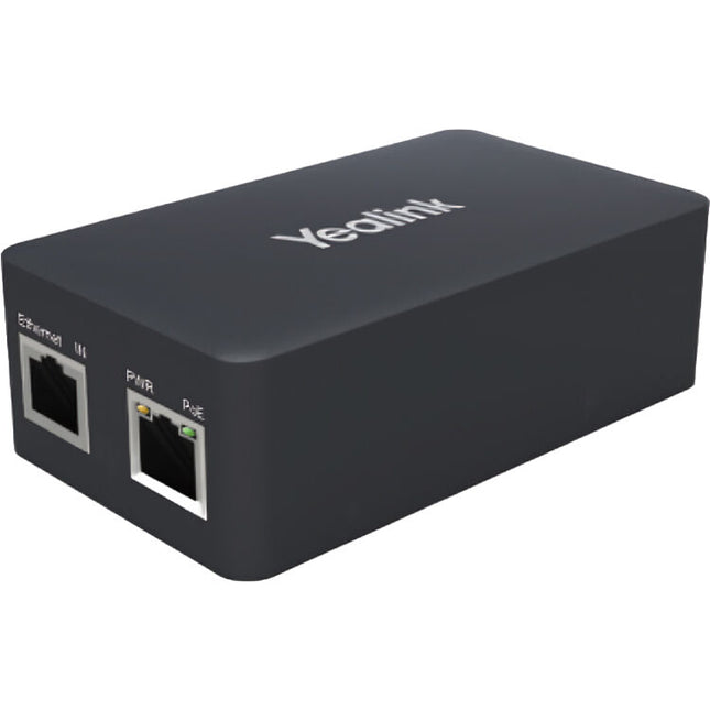 Yealink Adaptador PoE 30W 1Gbps 2 Puertos Ethernet Plug and Play