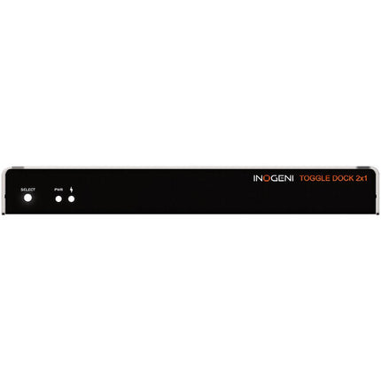 INOGENI TOGGLE DOCK 2x1 KVM Switch USB-C 3.0 100W PD UHD 5K 30Hz HDMI RJ45