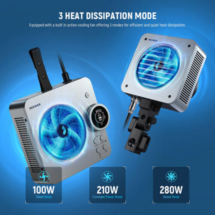 Neewer HS200C RGB LED Luz de Monolight 30 200 Lux 2500-7500K Kit Completo