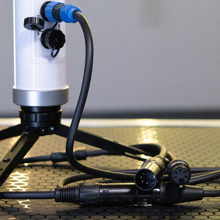 JMAZ Adaptador DMX 5-Pin con Conectores XLR Macho y Hembra Y-Splitter