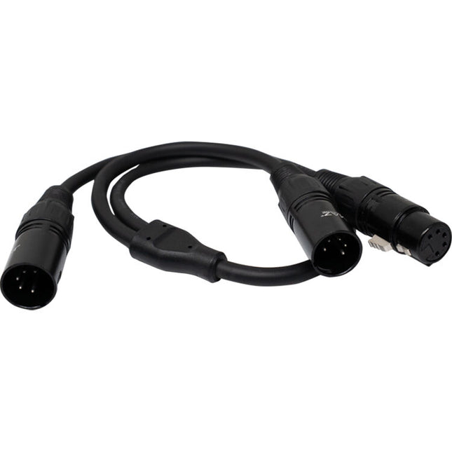 JMAZ Adaptador DMX 5-Pin con Conectores XLR Macho y Hembra Y-Splitter
