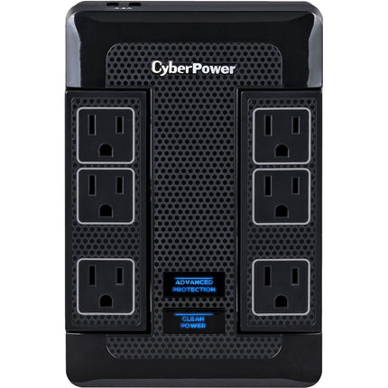 CyberPower HT600WSU2A protector contra sobretensiones para hogar 6 salidas 1680 julios 2 USB con extensor de toma 6 pies