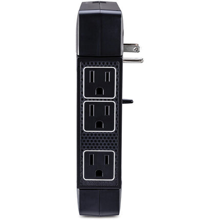CyberPower HT600WSU2A protector contra sobretensiones para hogar 6 salidas 1680 julios 2 USB con extensor de toma 6 pies