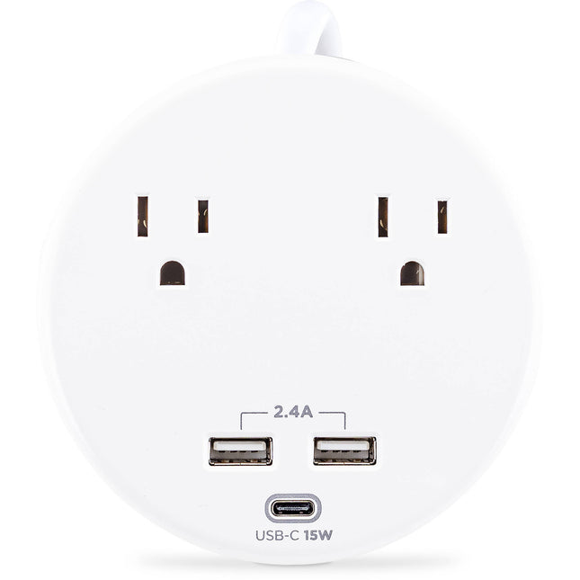 CyberPower P205UC Protector Contra Sobretensiones 500 Joules 2 Tomas 3 Puertos USB