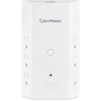 CyberPower P6WUCL Protector de Sobretensión 6 Salidas 900J USB 18W Luz Nocturna