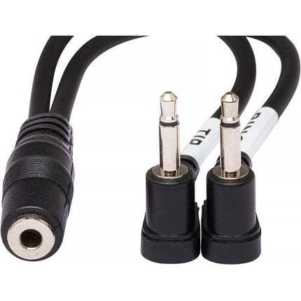 Hosa Technology Adaptador de Audio 3.5mm Estéreo a Dual Mono 15cm con Garantía Limitada