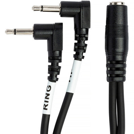 Hosa Technology Adaptador de Audio 3.5mm Estéreo a Dual Mono 15cm con Garantía Limitada