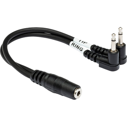 Hosa Technology Adaptador de Audio 3.5mm Estéreo a Dual Mono 15cm con Garantía Limitada