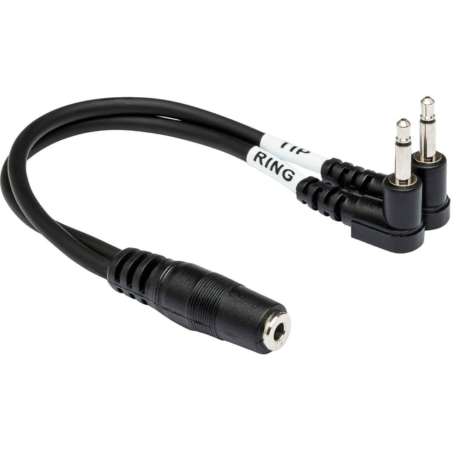Hosa Technology Adaptador de Audio 3.5mm Estéreo a Dual Mono 15cm con Garantía Limitada