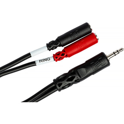 Hosa Technology Cable divisor estéreo 3.5mm TRS a doble 3.5mm TSF 15 cm