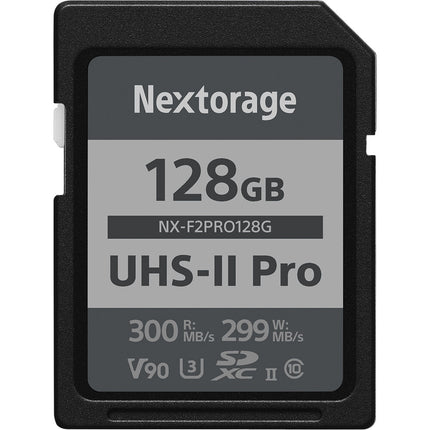 Nextorage 128GB NX-F2PRO Tarjeta de Memoria SDXC UHS-II 300MB/s 299MB/s