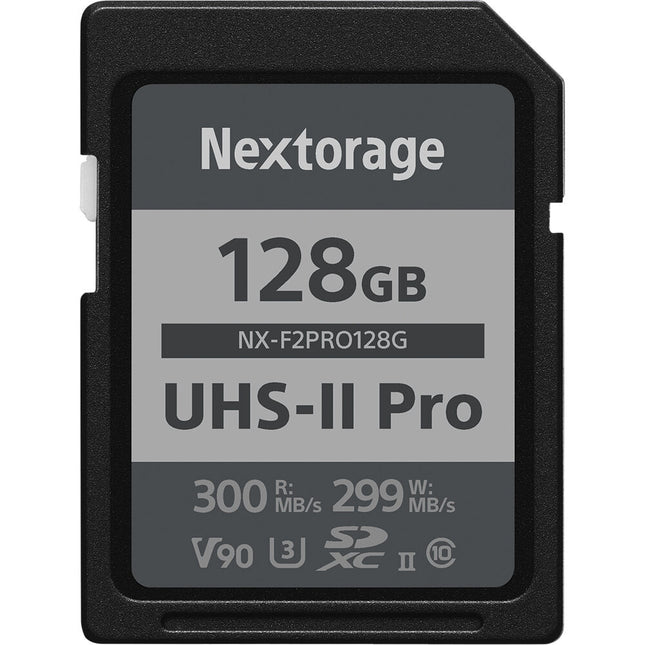 Nextorage 128GB NX-F2PRO Tarjeta de Memoria SDXC UHS-II 300MB/s 299MB/s