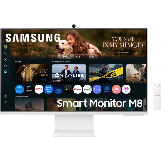 Samsung M8 M80F Monitor Inteligente 32" 4K UHD Webcam Warm White