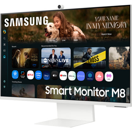 Samsung M8 M80F Monitor Inteligente 32" 4K UHD Webcam Warm White