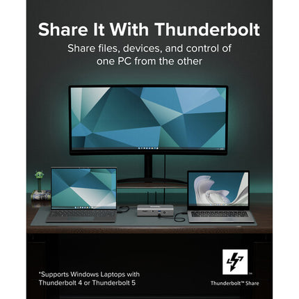 Plugable 11-in-1 Thunderbolt 5 Estación de Acoplamiento 140W con Soporte Dual 8K