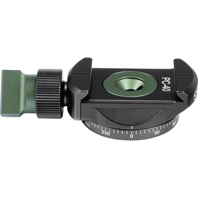 Sunwayfoto PC-40 Abrazadera Mini 360° con Base Giratoria y Tornillo 2-en-1
