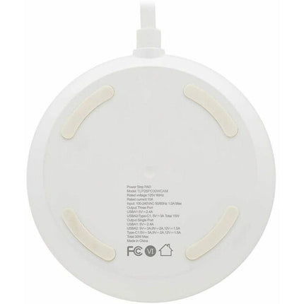 Tripp Lite Safe-IT Protector de Sobretensión 30W 2 Enchufes 3 Puertos USB Blanco