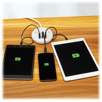 Tripp Lite Safe-IT Protector de Sobretensión 30W 2 Enchufes 3 Puertos USB Blanco