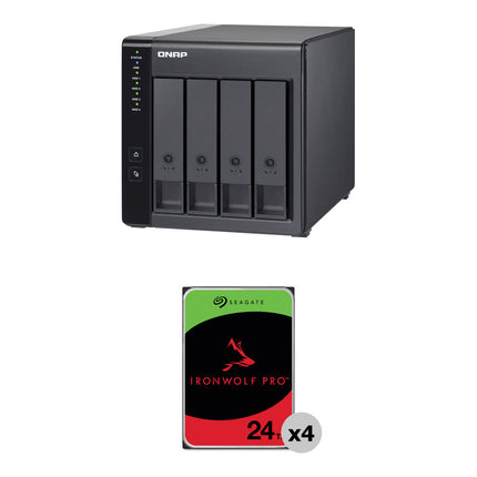 QNAP TR-004 96TB Caja de Expansión RAID USB 3.2 Gen 1 con HDD Seagate IronWolf Pro 7200 rpm