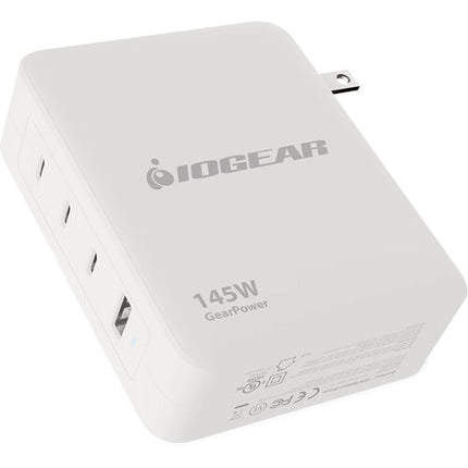 IOGEAR GearPower cargador USB 145W 4 puertos 3 USB-C 1 USB-A
