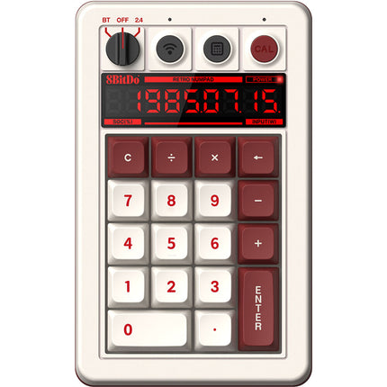 8BitDo Retro Wireless Famicon Edition Teclado Mecánico 18 Teclas Bluetooth 160H