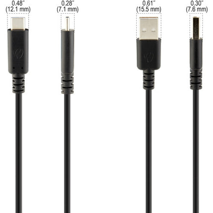 Pearstone Cable USB-C 2.0 a USB-A 2.0 6.6' Carga 60W Transferencia 480Mb/s