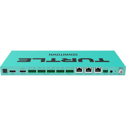 Turtle AV DOWNTOWN Codificador Multicanal Dolby Atmos DTS X a Dante 10 Canales HDMI 8K60 PoE