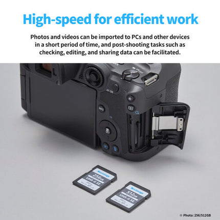 Nextorage 512GB NX-F2SE Tarjeta de memoria SDXC UHS-II 280 MB/s lectura 170 MB/s escritura