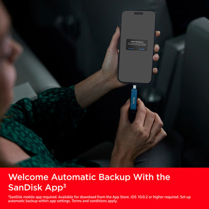 SanDisk 64GB Phone Drive USB 3.2 Gen 1 Unidad Flash con Conectores USB-C y Lightning