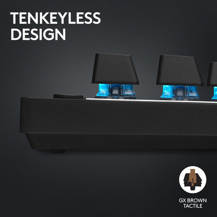 Logitech G PRO X TKL LIGHTSPEED Teclado Mecánico Táctil Inalámbrico RGB