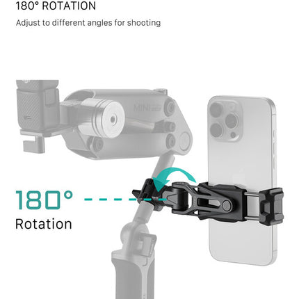 Tilta Rotatable Phone Mounting Bracket V2 Soporte para teléfono 15mm giratorio 360° para móviles 3 a 3.8 pulg