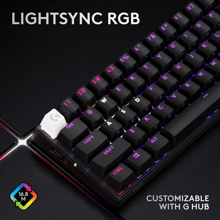 Logitech G PRO X 60 LIGHTSPEED Teclado Gaming Inalámbrico 65h Batería RGB