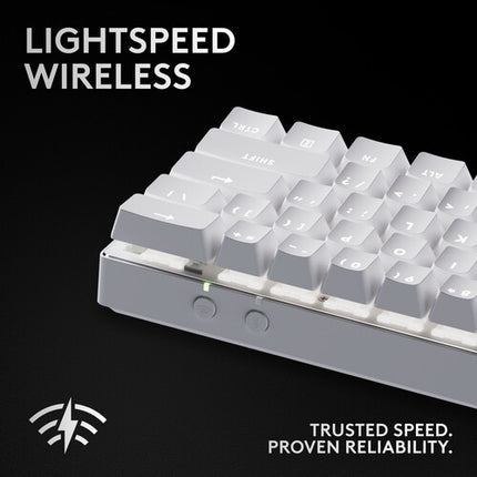 Logitech G PRO X 60 LIGHTSPEED Teclado Gaming Inalámbrico Blanco Interruptores Lineales 65 Horas Batería