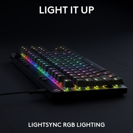 Logitech G Pro X TKL RAPID RGB Teclado para Gaming Lineal 0.03 Ajustable