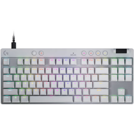 Logitech G Pro X TKL Rapid RGB Teclado para Juegos Blanco con Switches Analógicos Ajustables