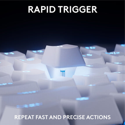 Logitech G Pro X TKL Rapid RGB Teclado para Juegos Blanco con Switches Analógicos Ajustables