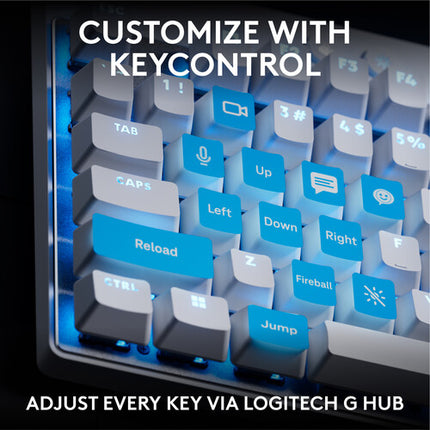 Logitech G Pro X TKL Rapid RGB Teclado para Juegos Blanco con Switches Analógicos Ajustables