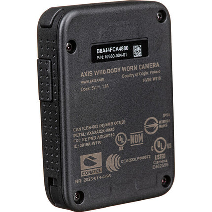 Axis Communications W110 Cámara Corporal 1080p 128GB 7 Horas Batería