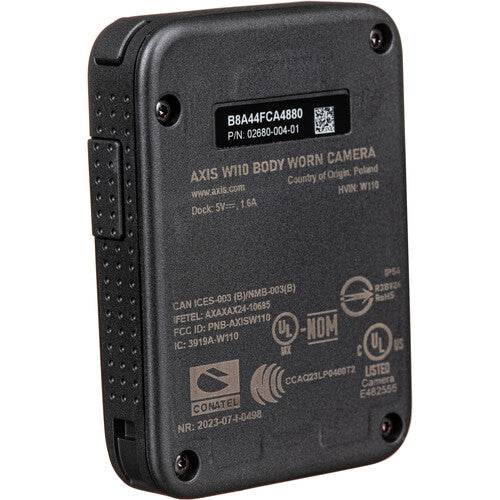 Axis Communications W110 Cámara Corporal 1080p 128GB 7 Horas Batería