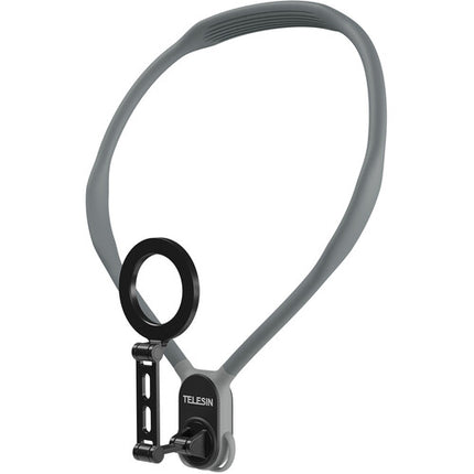 TELESIN Soporte Magnético para Smartphone con Correa de Cuello Silicona para iPhone 12 y Posteriores