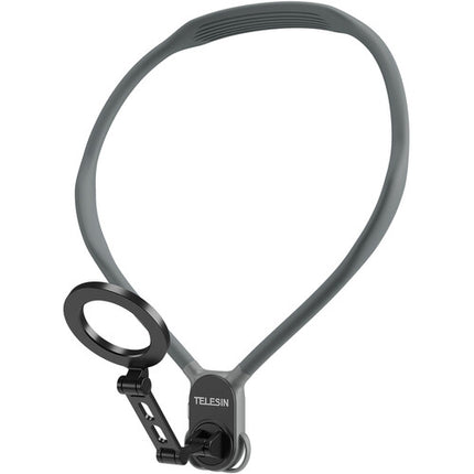 TELESIN Soporte Magnético para Smartphone con Correa de Cuello Silicona para iPhone 12 y Posteriores