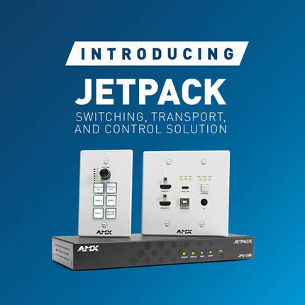AMX Jetpack 3x1 Kit transmisor receptor controlador 4K60 10.2 Gb/s HDR US AU
