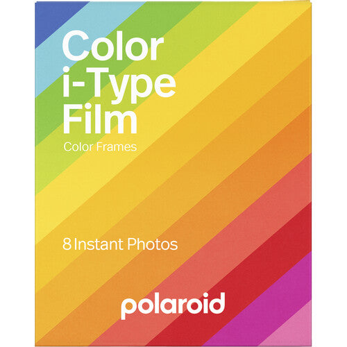 Polaroid Color i-Type película instantánea 8 exposiciones 3.1x3.1 pulg. ISO 640