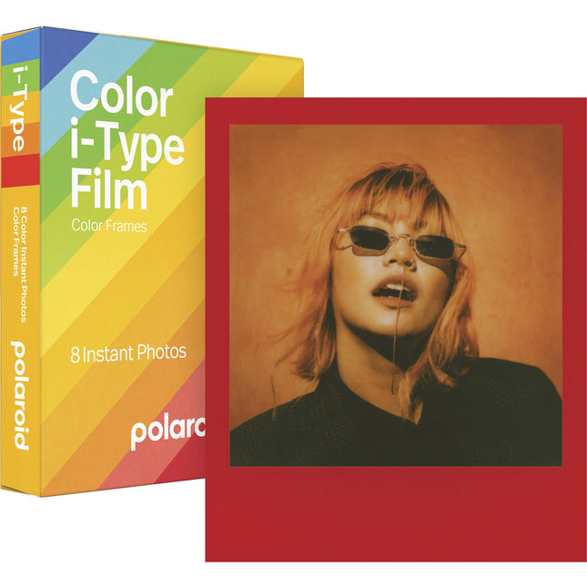 Polaroid Color i-Type película instantánea 8 exposiciones 3.1x3.1 pulg. ISO 640